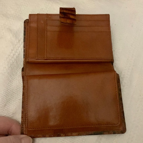 RARE Brahmin Vintage Handmade Brûlée Tuscan Satchel+Wallet Set w/Dust Bag - Picture 12 of 16